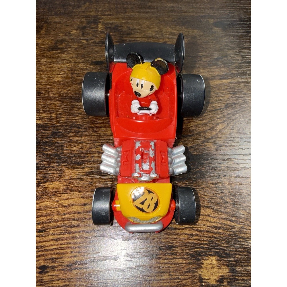 Disney Mickey Mouse Race Car Toy Decopac Cake Topper #28 Vintage Plastic Figure - Picture 2 of 9